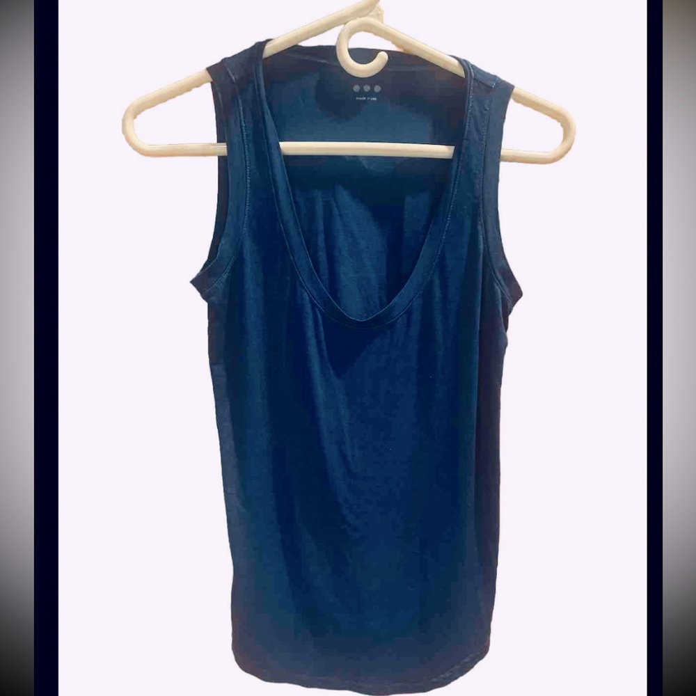 Three Dots Teal Tank Top Sleeveless Size XS